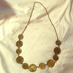 Faux gold necklace